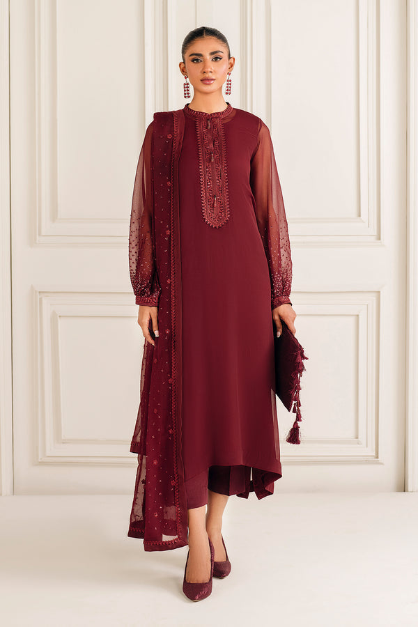 Baroque | Luxury Pret 25 | EMBROIDERED CHIFFON PR-1136 by Baroque - Designer Dress  - Type : Ladies Clothes - Available at Libayah - 100% Original 