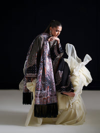 Bin Ilyas | Amour Luxury Lawn 26 |182-A by Bin Ilyas - Designer Dress  - Type : Ladies Clothes - Available at Libayah - 100% Original 