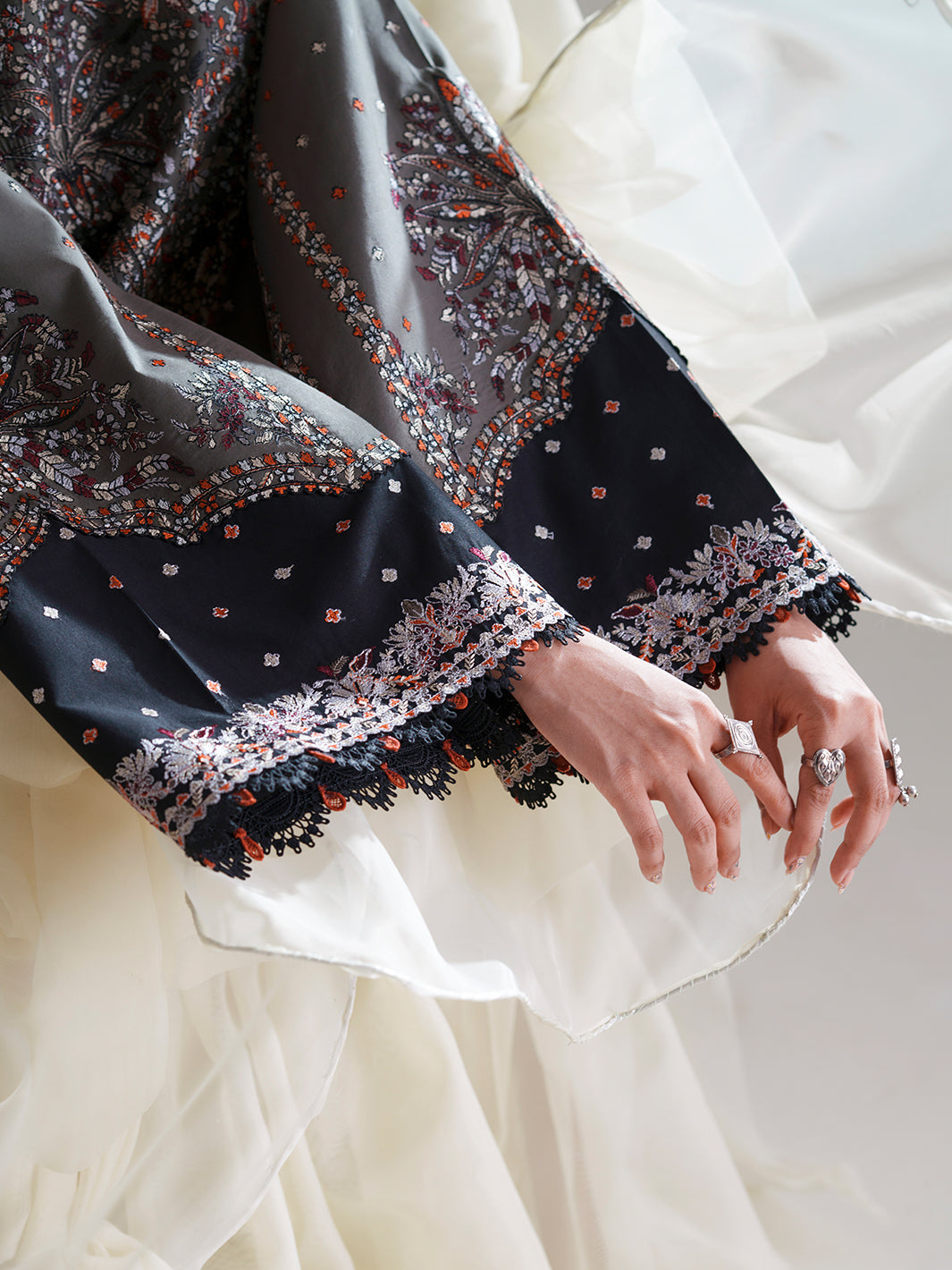 Bin Ilyas | Amour Luxury Lawn 26 |182-A by Bin Ilyas - Designer Dress  - Type : Ladies Clothes - Available at Libayah - 100% Original 