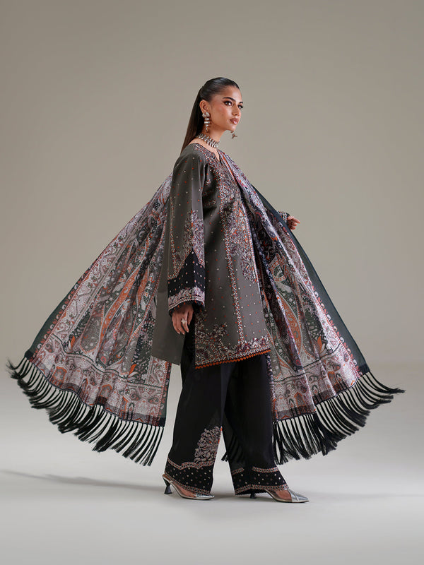Bin Ilyas | Amour Luxury Lawn 26 |182-A by Bin Ilyas - Designer Dress  - Type : Ladies Clothes - Available at Libayah - 100% Original 