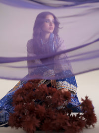 Bin Ilyas | Amour Luxury Lawn 26 |182-B by Bin Ilyas - Designer Dress  - Type : Ladies Clothes - Available at Libayah - 100% Original 