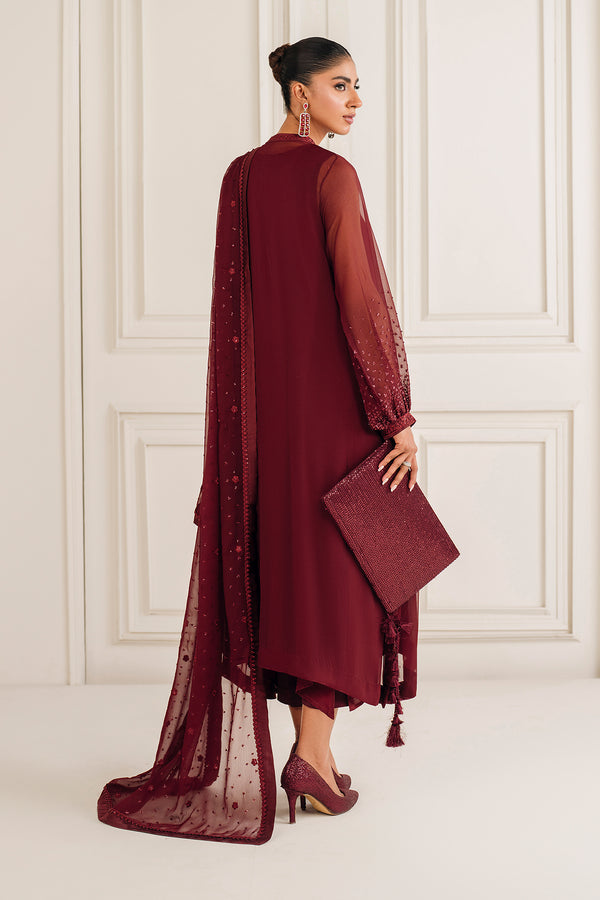 Baroque | Luxury Pret 25 | EMBROIDERED CHIFFON PR-1136 by Baroque - Designer Dress  - Type : Ladies Clothes - Available at Libayah - 100% Original 