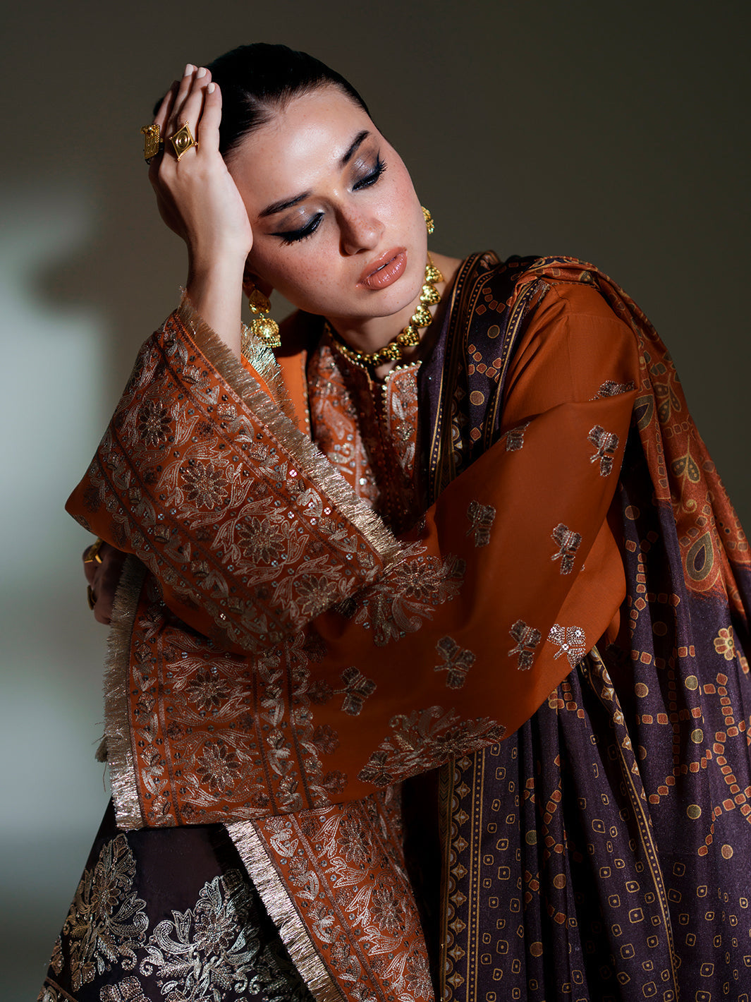 Bin Ilyas | Amour Luxury Lawn 26 | 183-A by Bin Ilyas - Designer Dress  - Type : Ladies Clothes - Available at Libayah - 100% Original 