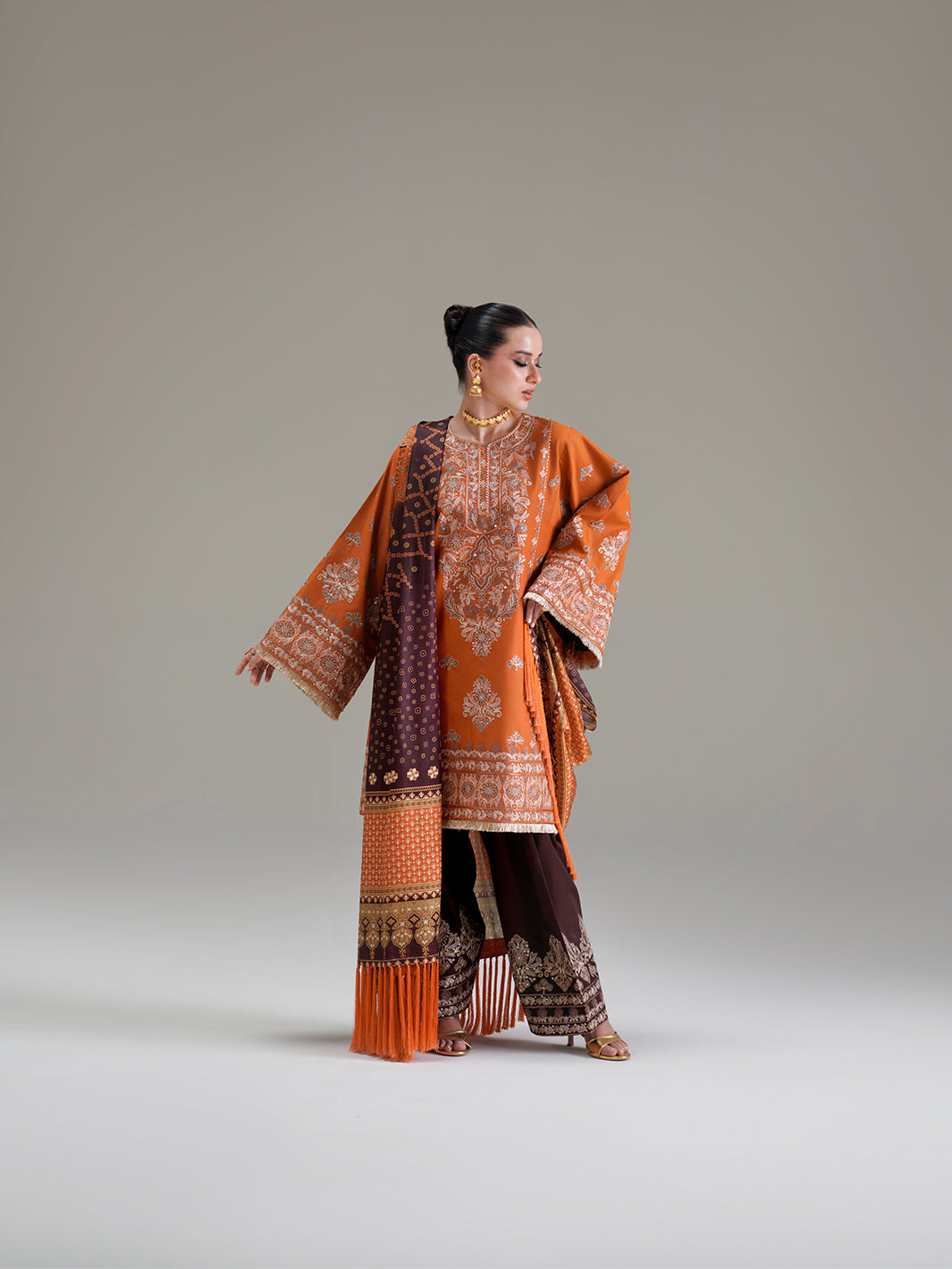 Bin Ilyas | Amour Luxury Lawn 26 | 183-A by Bin Ilyas - Designer Dress  - Type : Ladies Clothes - Available at Libayah - 100% Original 