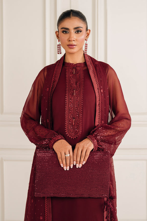 Baroque | Luxury Pret 25 | EMBROIDERED CHIFFON PR-1136 by Baroque - Designer Dress  - Type : Ladies Clothes - Available at Libayah - 100% Original 