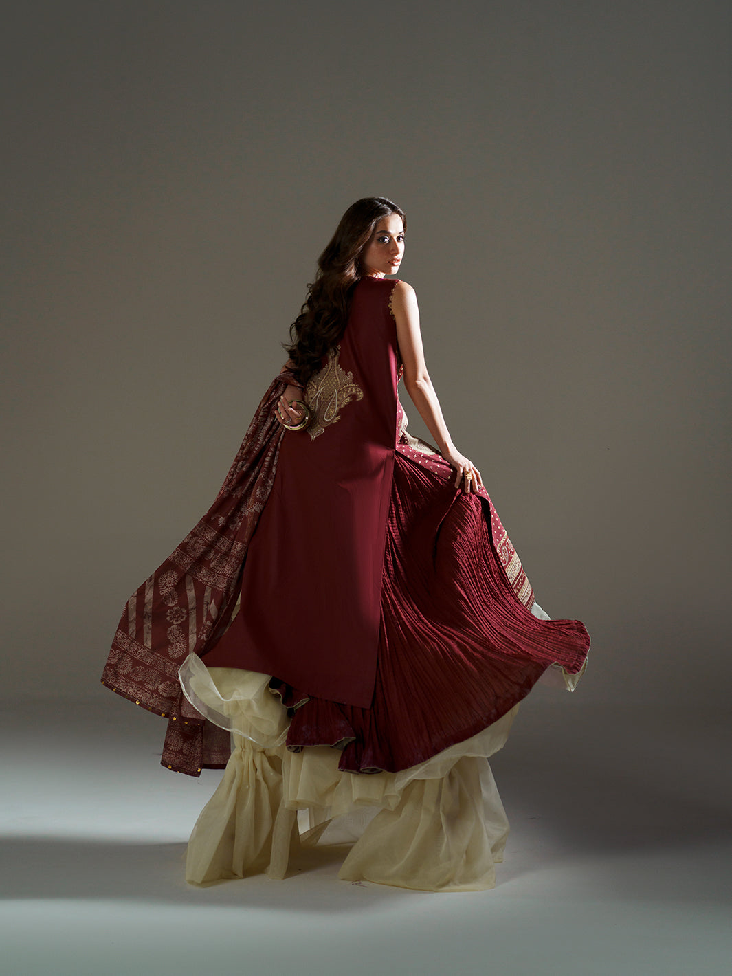 Bin Ilyas | Amour Luxury Lawn 26 | 185-A by Bin Ilyas - Designer Dress  - Type : Ladies Clothes - Available at Libayah - 100% Original 