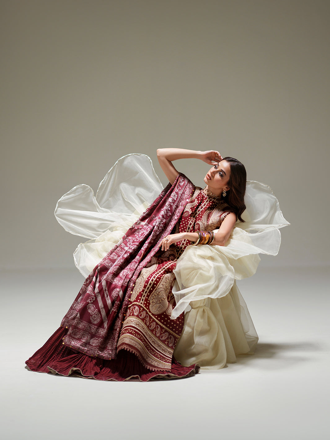 Bin Ilyas | Amour Luxury Lawn 26 | 185-A by Bin Ilyas - Designer Dress  - Type : Ladies Clothes - Available at Libayah - 100% Original 