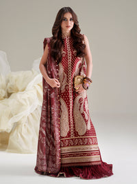 Bin Ilyas | Amour Luxury Lawn 26 | 185-A by Bin Ilyas - Designer Dress  - Type : Ladies Clothes - Available at Libayah - 100% Original 
