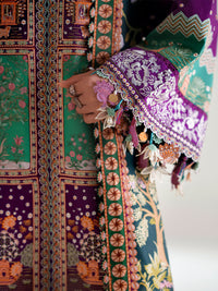 Bin Ilyas | Amour Luxury Lawn 26 |186-A by Bin Ilyas - Designer Dress  - Type : Ladies Clothes - Available at Libayah - 100% Original 