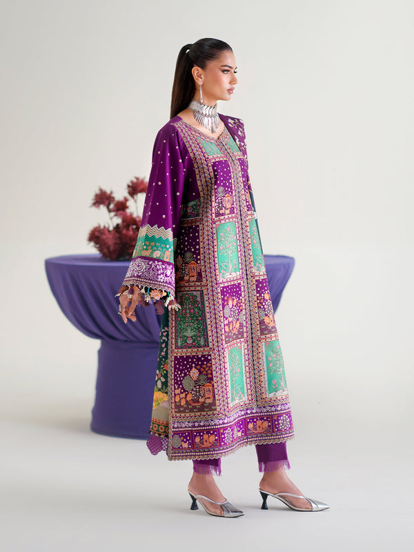 Bin Ilyas | Amour Luxury Lawn 26 |186-A by Bin Ilyas - Designer Dress  - Type : Ladies Clothes - Available at Libayah - 100% Original 
