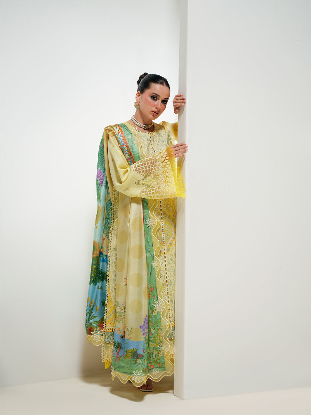 Bin Ilyas | Amour Luxury Lawn 26 | 187-B by Bin Ilyas - Designer Dress  - Type : Ladies Clothes - Available at Libayah - 100% Original 