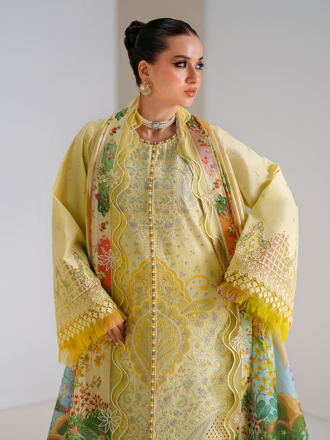 Bin Ilyas | Amour Luxury Lawn 26 | 187-B by Bin Ilyas - Designer Dress  - Type : Ladies Clothes - Available at Libayah - 100% Original 