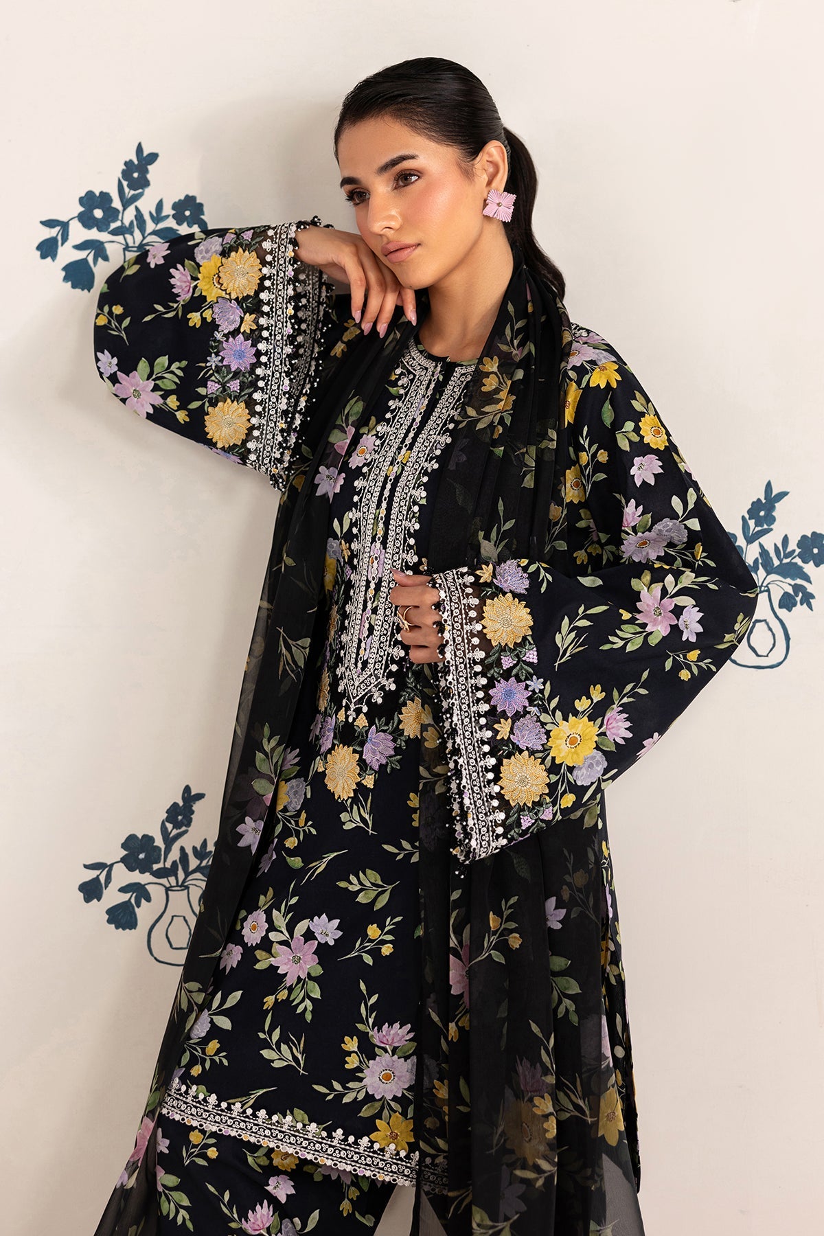 Baroque | Luxury Summer Pret | UF-4465 by Baroque - Designer Dress  - Type : Ladies Clothes - Available at Libayah - 100% Original 