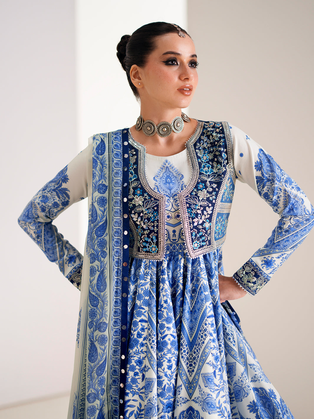 Bin Ilyas | Amour Luxury Lawn 26 | 88-A by Bin Ilyas - Designer Dress  - Type : Ladies Clothes - Available at Libayah - 100% Original 