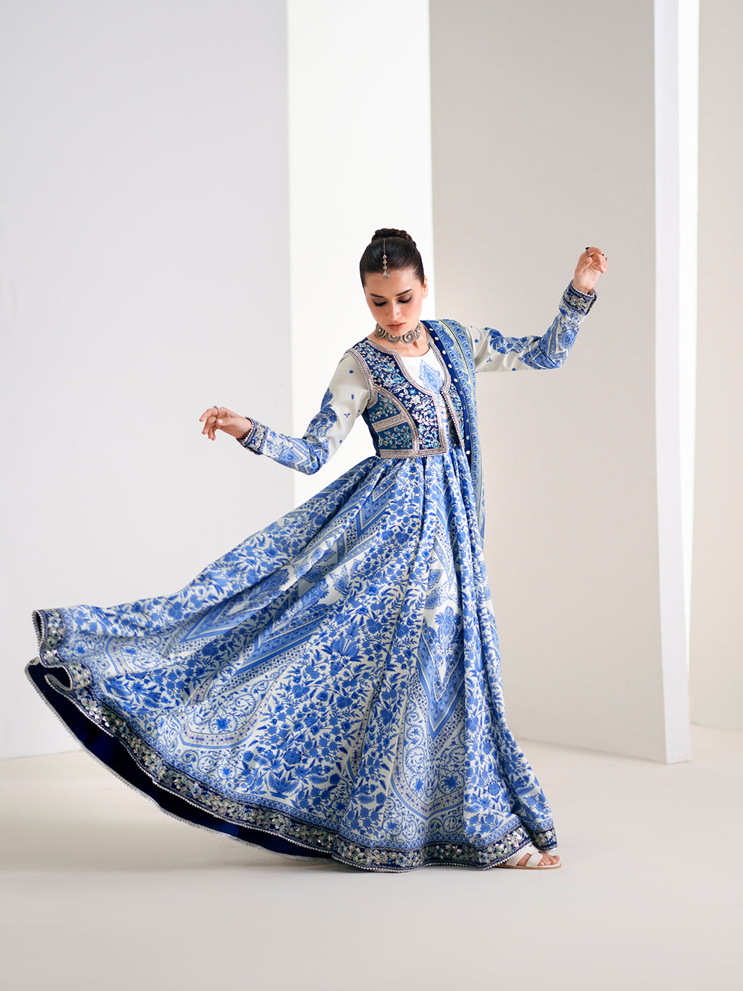 Bin Ilyas | Amour Luxury Lawn 26 | 88-A by Bin Ilyas - Designer Dress  - Type : Ladies Clothes - Available at Libayah - 100% Original 