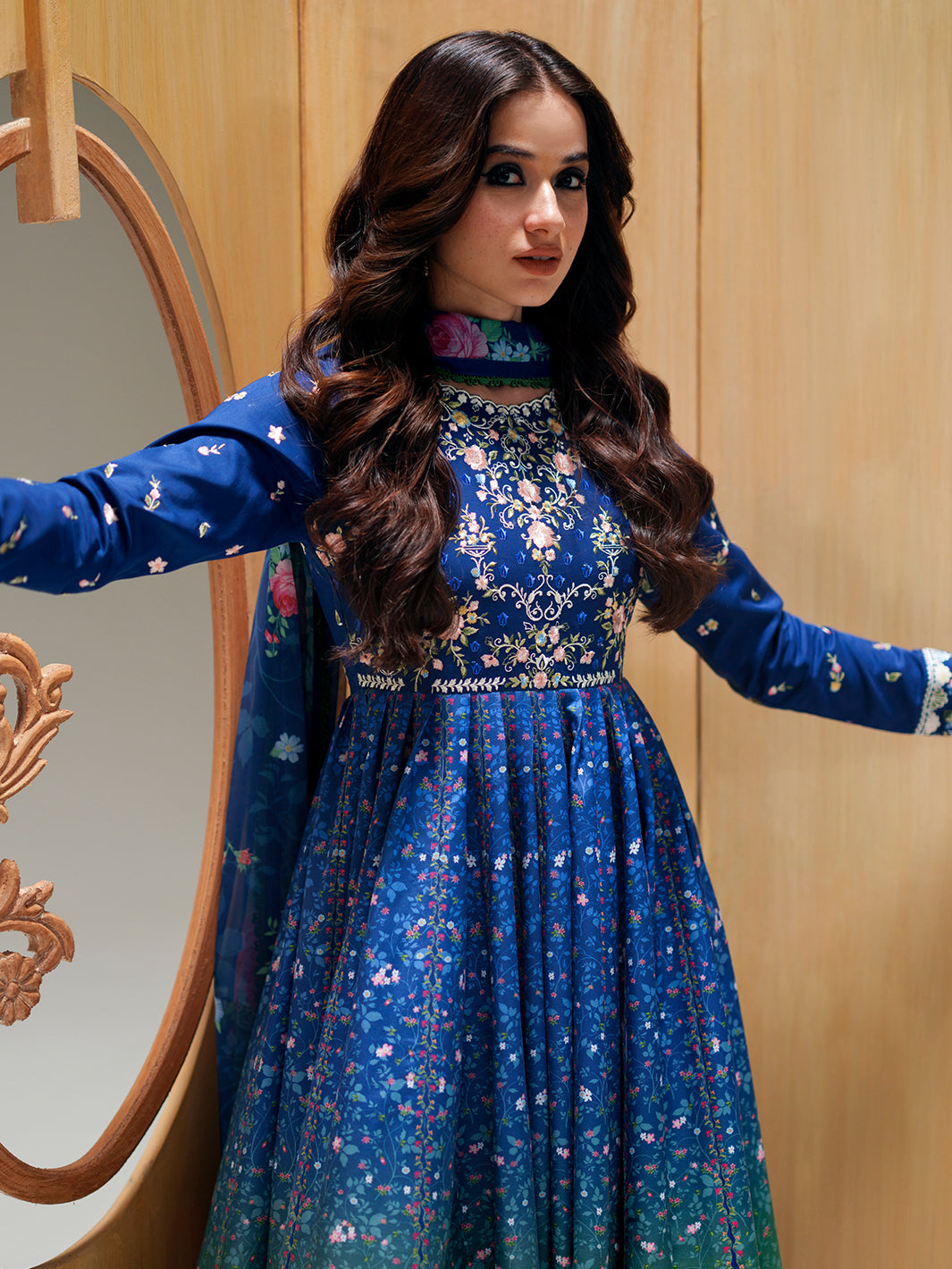 Bin Ilyas | Amour Luxury Lawn 26 | 189-A by Bin Ilyas - Designer Dress  - Type : Ladies Clothes - Available at Libayah - 100% Original 