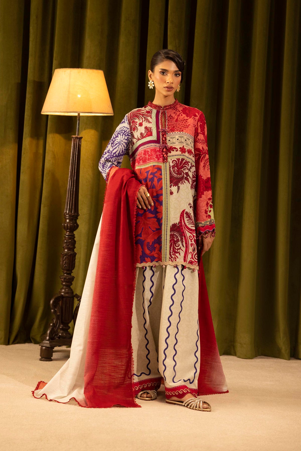 Sana Safinaz | Muzlin Winter 25 | 018A by Sana Safinaz - Designer Dress - Type : Ladies Clothes - Available at Libayah - 100% Original 