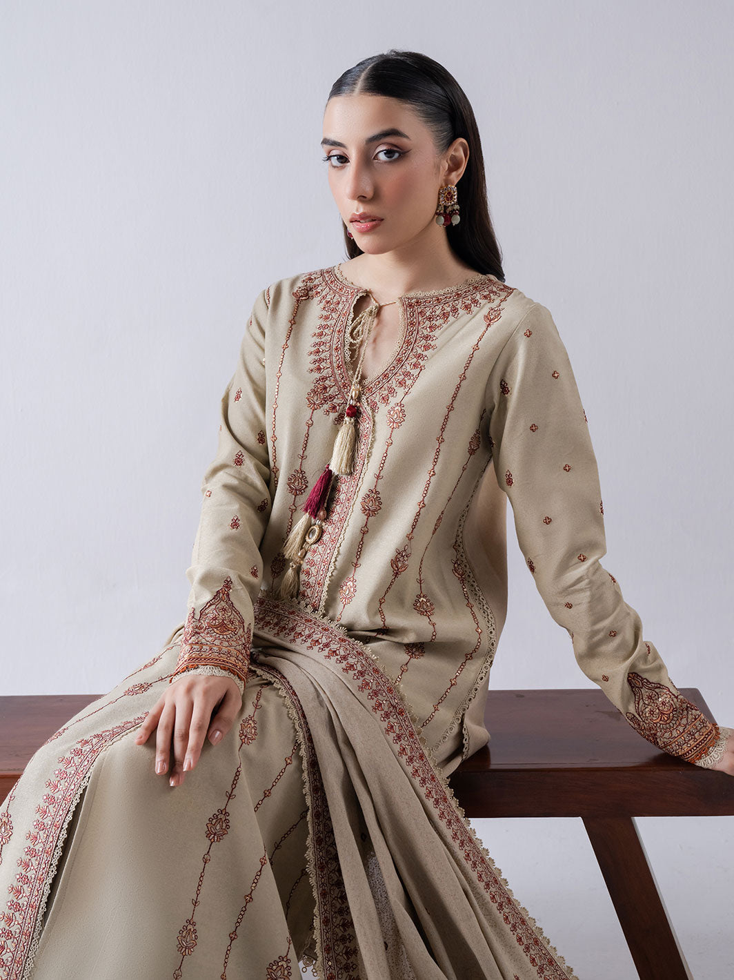 Faiza Faisal | Winter Edit 2024 | KYRA by Faiza Faisal - Designer Dress - Type: Ladies Clothes - Available at Libayah - 100% Original