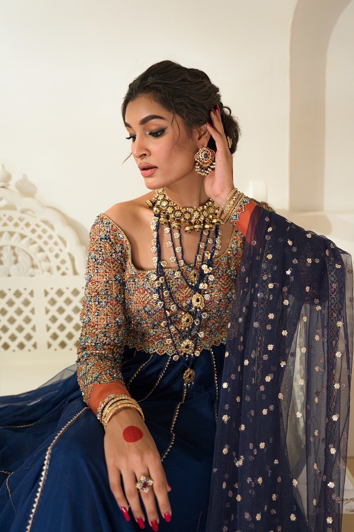 Mina Kashif | Wedding Formals | Mehru by Mina Kashif - Designer Dress - Type: Bridal - Available at Libayah - 100% Original