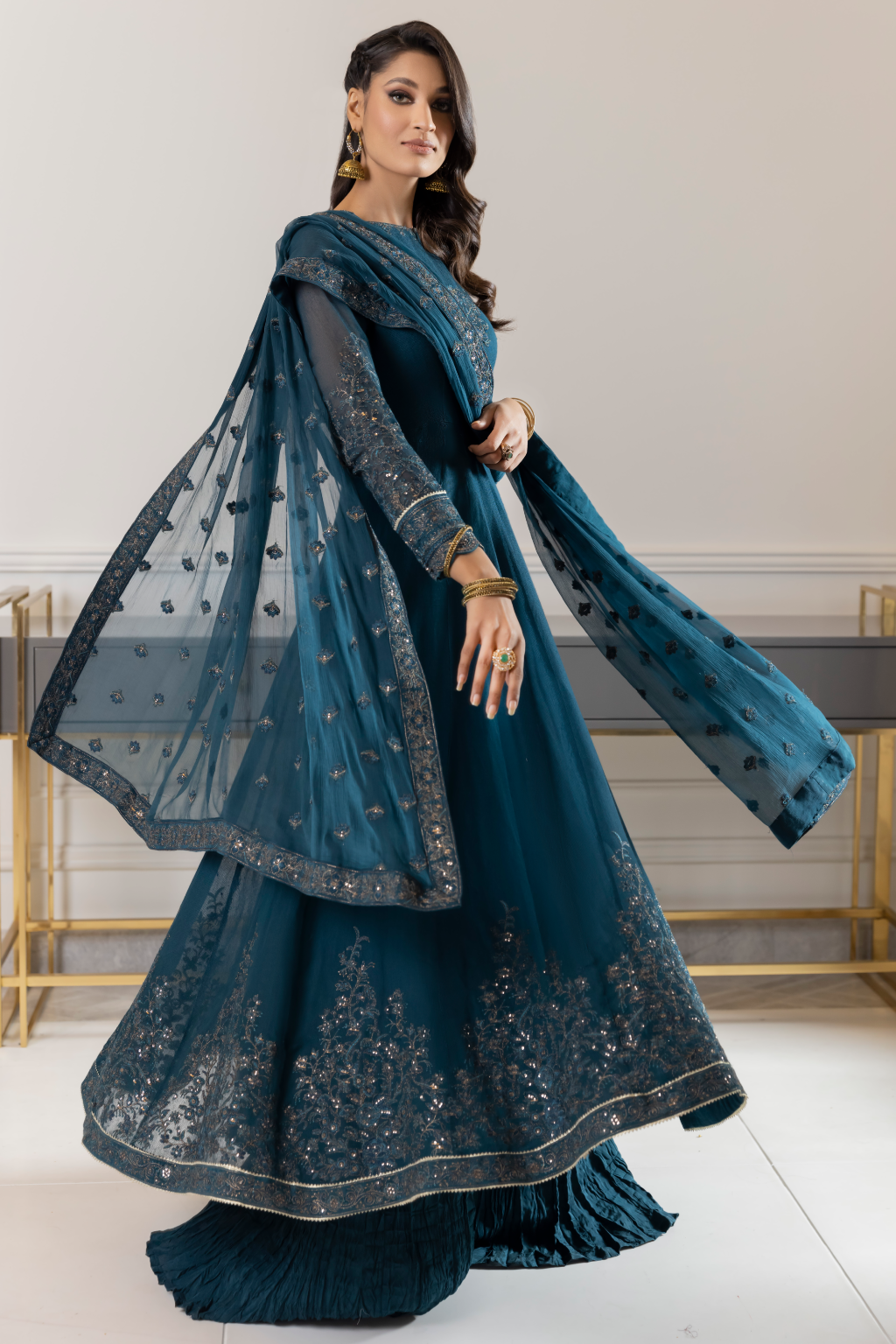 Iznik | Ready to Wear | IP-169 - BLUE DELPHINIUM by Iznik - Designer Dress - Type: Ladies Clothes - Available at Libayah - 100% Original