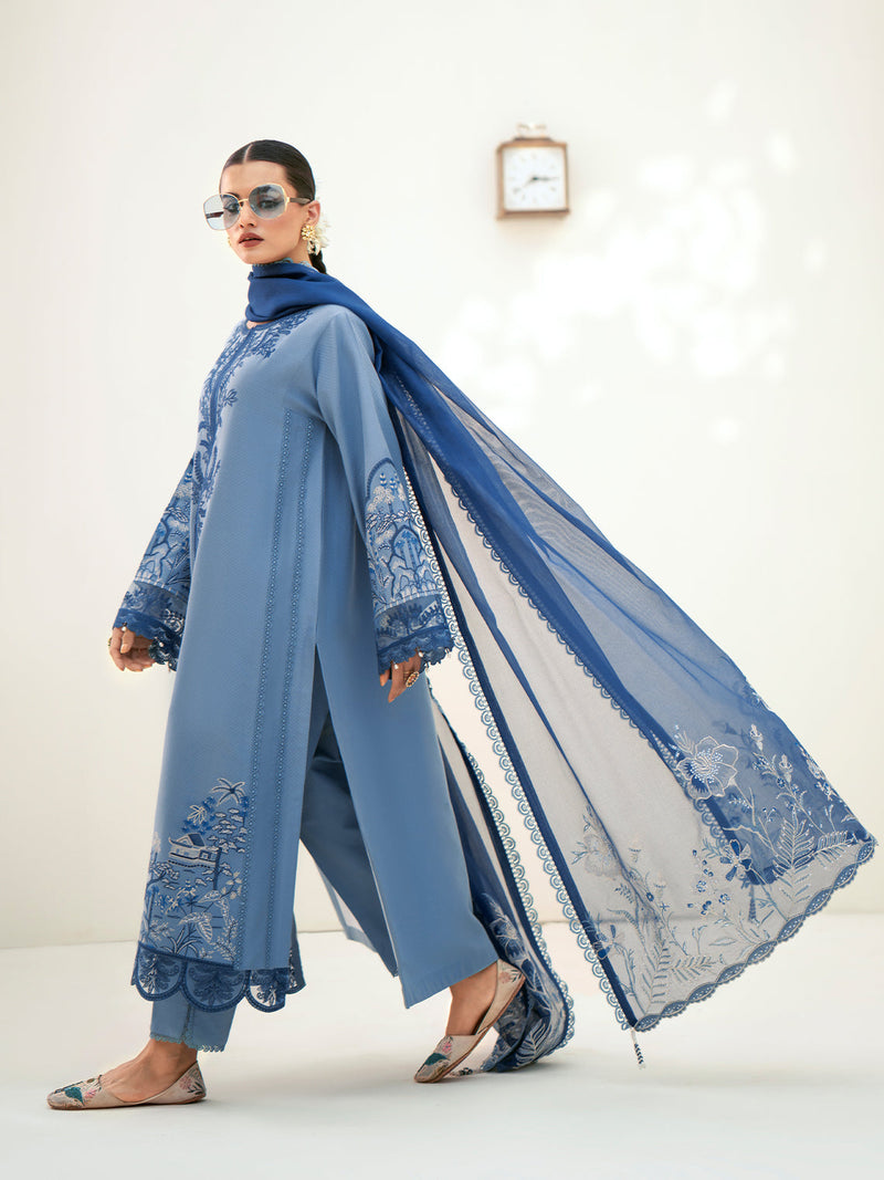 Fozia Khalid | Eid Edit 24 | Aquamarine by Fozia Khalid - Designer Dress - Type: Ladies Clothes - Available at Libayah - 100% Original