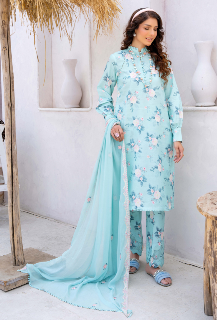 Humdum | Gardenia Lawn 24 | PLG 3 - D04 by HumDum - Designer Dress - Type: Ladies Clothes - Available at Libayah - 100% Original
