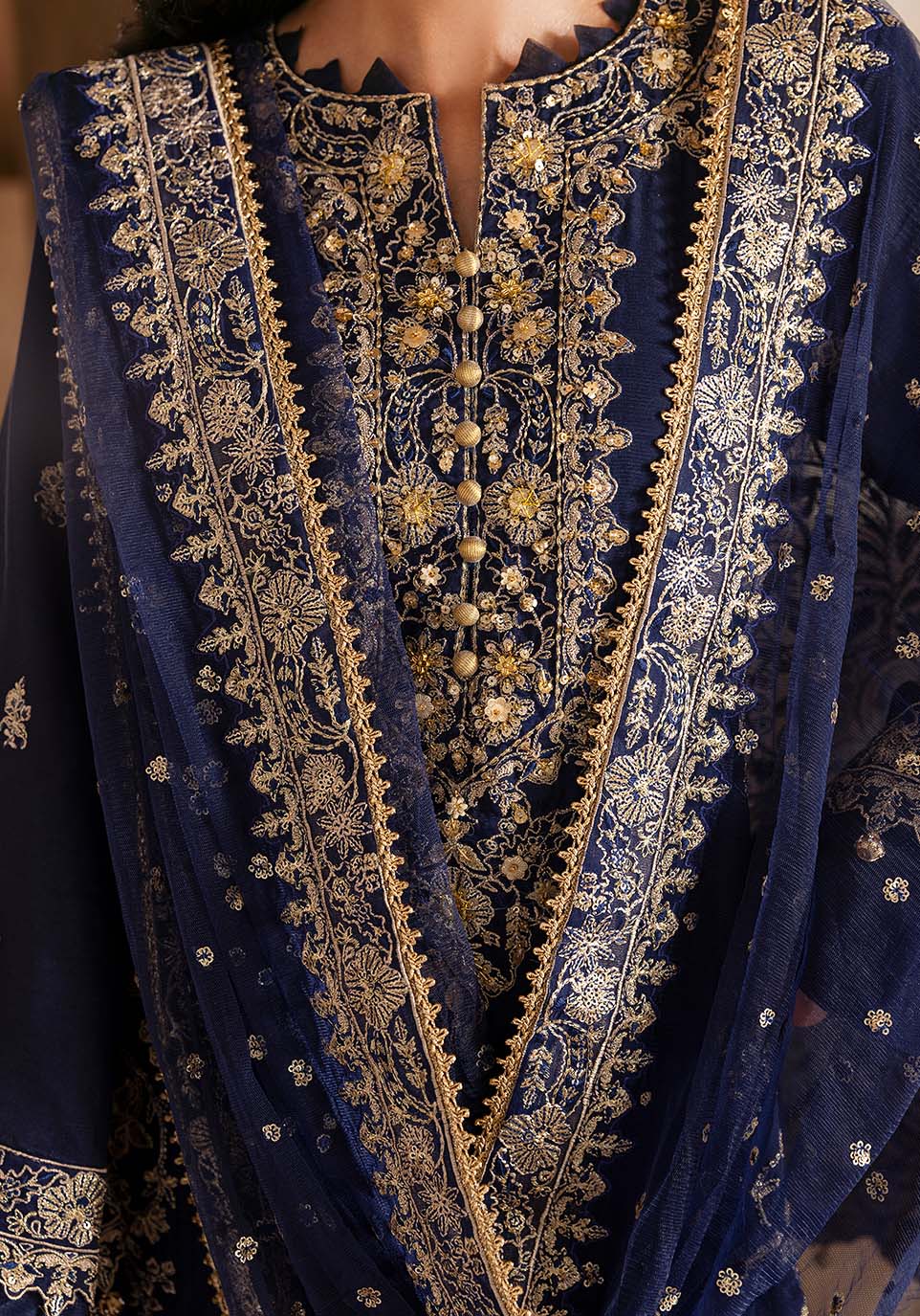 Ruhani – authentic Pakistani formal dress from the Zarqash Arzoo Festive Collection collection for women in the UK.