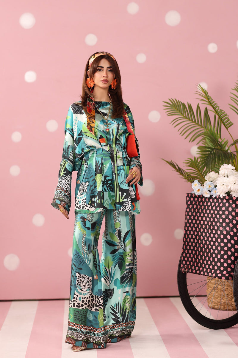 Musferah Saad | Resort Collection | Azure Ambush by Musferah Saad - Designer Dress  - Type : Ladies Clothes - Available at Libayah - 100% Original 
