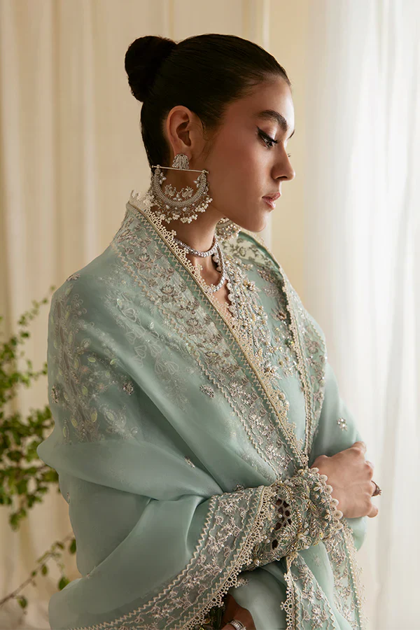 Suffuse | Freeshia Formals | Mint Angrakha - by Libayah - Registered Vendor of : Suffuse - 100% Original Designer Dress