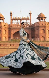 Threads and Motifs | Formal Outfits | Blouse With Lehenga by Threads and Motifs - Designer Dress  - Type : Ladies Clothes - Available at Libayah - 100% Original 