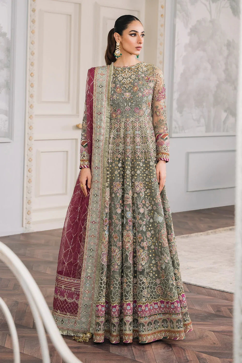 Baroque | Chantelle Embroidered Collection | CH12-02 by Baroque - Designer Dress - Type: Ladies Clothes - Available at Libayah - 100% Original