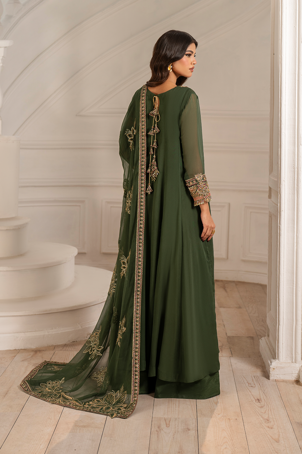 Iznik | Festive Formal |  UE-416 Embroidered Chiffon by Iznik - Designer Dress  - Type : Ladies Clothes - Available at Libayah - 100% Original 
