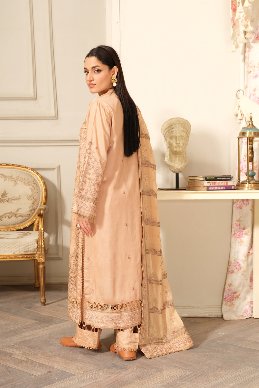 Johra | Silsila Embroidered Viscose | JH-254-SIL by Johra - Designer Dress - Type: Luxury - Available at Libayah - 100% Original