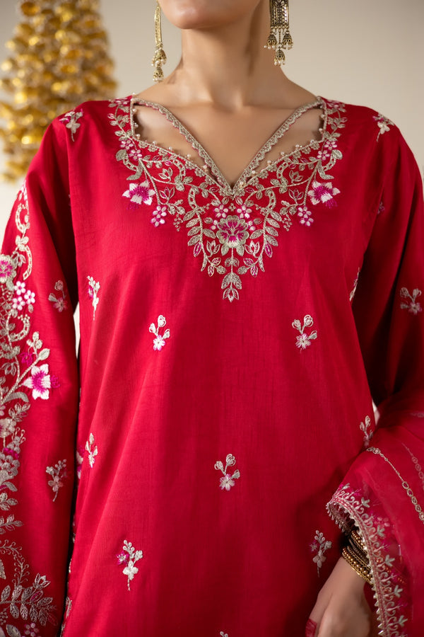 Enzo | Lune Des Fleurs | MERLOT by Enzo - Designer Dress  - Type : Ladies Clothes - Available at Libayah - 100% Original 