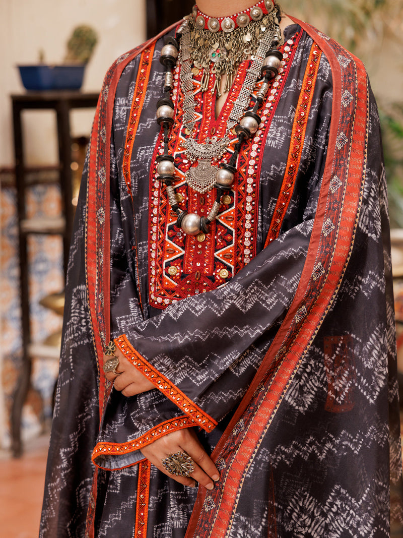 Almirah | Lok Wirsa Signature Collection | ALP-3PS-1955B by Almirah - Designer Dress - Type: Formal - Available at Libayah - 100% Original