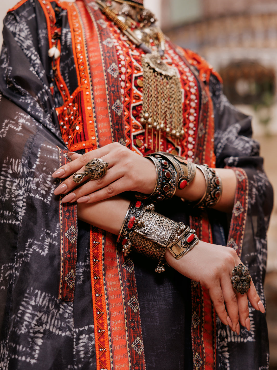 Almirah | Lok Wirsa Signature Collection | ALP-3PS-1955B by Almirah - Designer Dress - Type: Formal - Available at Libayah - 100% Original