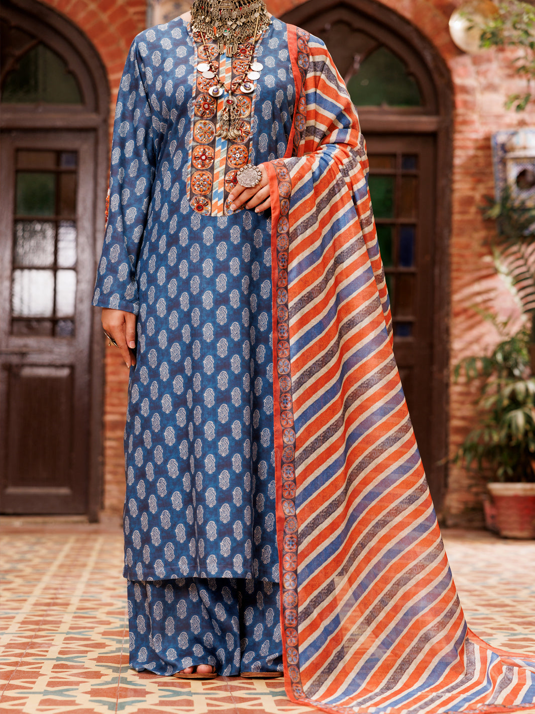 Almirah | Lok Wirsa Signature Collection | ALP-3PS-1956A by Almirah - Designer Dress - Type: Formal - Available at Libayah - 100% Original