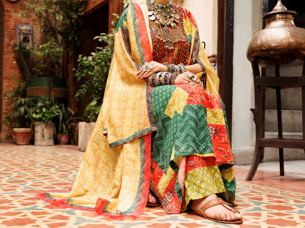 Almirah | Lok Wirsa Signature Collection | ALP-3PS-1957A by Almirah - Designer Dress - Type: Formal - Available at Libayah - 100% Original