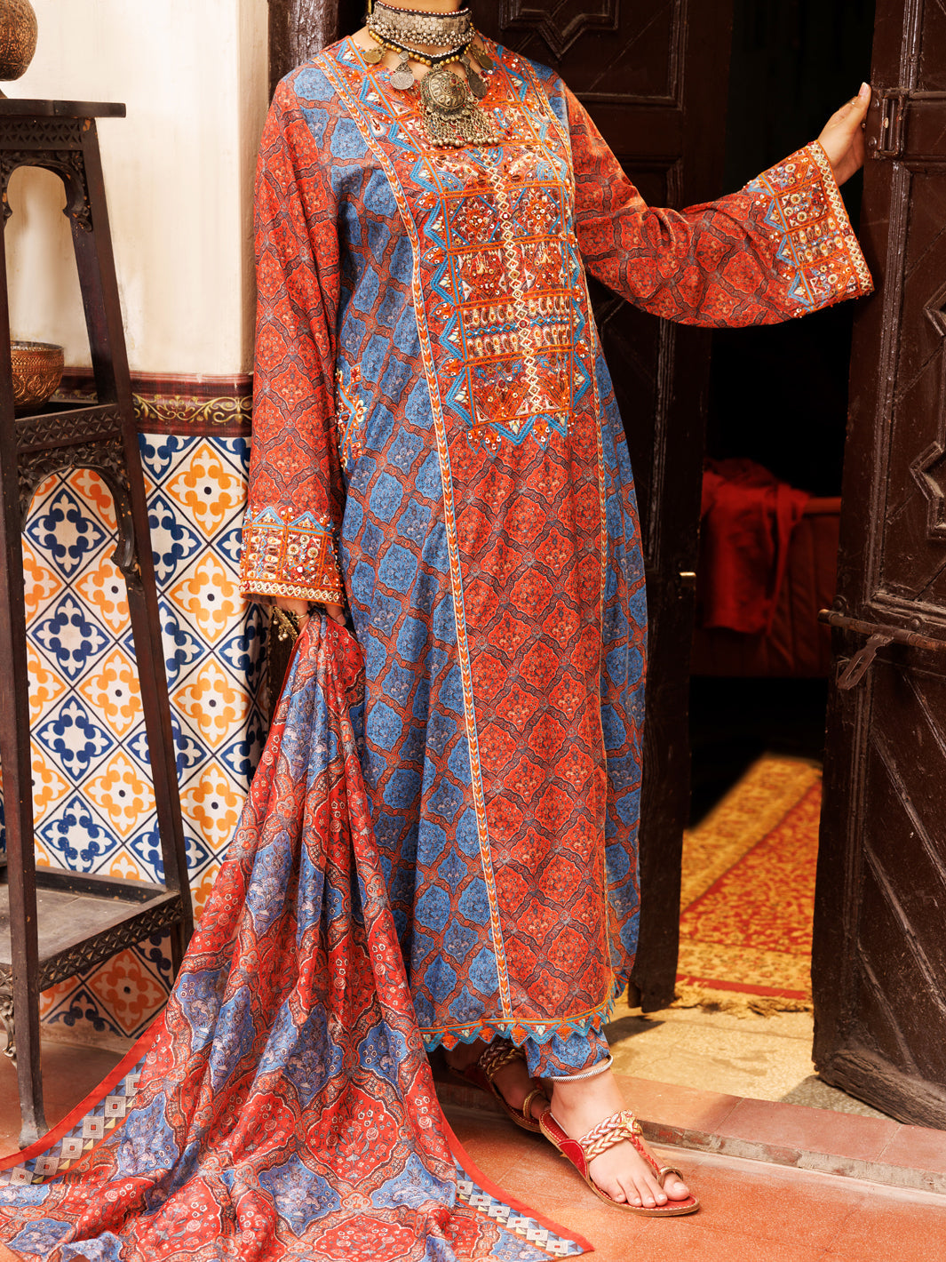 Almirah | Lok Wirsa Signature Collection | ALP-3PS-1958A by Almirah - Designer Dress - Type: Formal - Available at Libayah - 100% Original