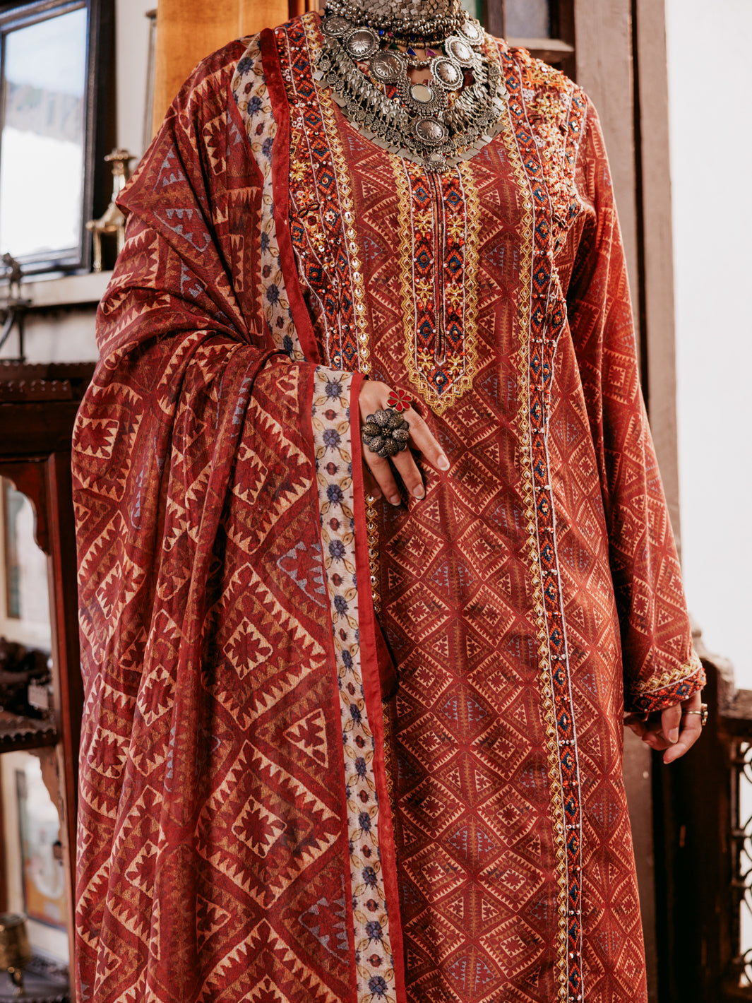 Almirah | Lok Wirsa Signature Collection | ALP-3PS-1959A by Almirah - Designer Dress - Type: Formal - Available at Libayah - 100% Original