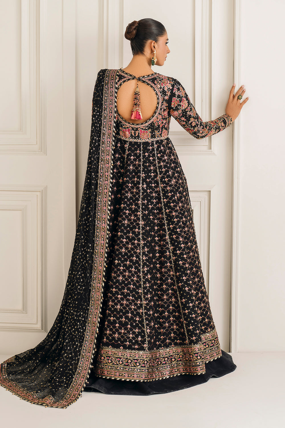 Baroque | Formals Collection | EMBROIDERED CHIFFON UF-4156 by Baroque - Designer Dress  - Type : Ladies Clothes - Available at Libayah - 100% Original 