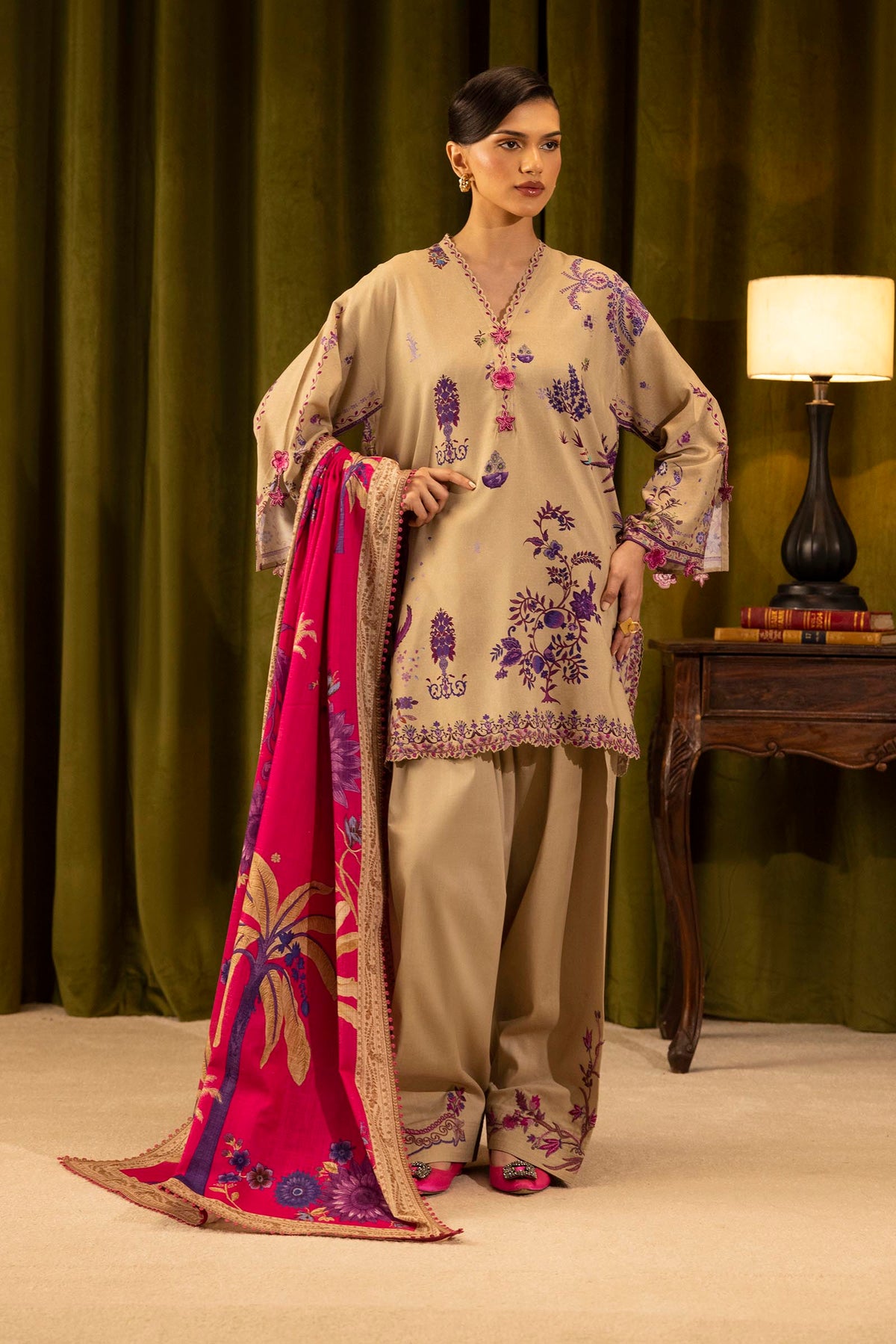 Sana Safinaz | Muzlin Winter 25 | 019A by Sana Safinaz - Designer Dress - Type : Ladies Clothes - Available at Libayah - 100% Original 