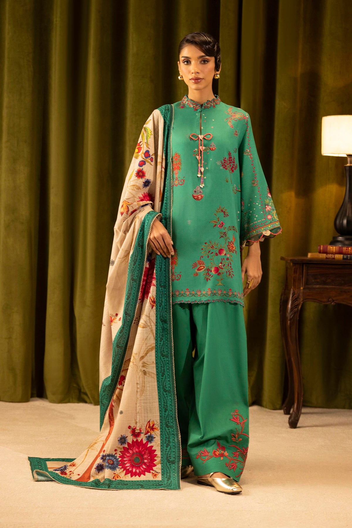 Sana Safinaz | Muzlin Winter 25 | 019B by Sana Safinaz - Designer Dress - Type : Ladies Clothes - Available at Libayah - 100% Original 