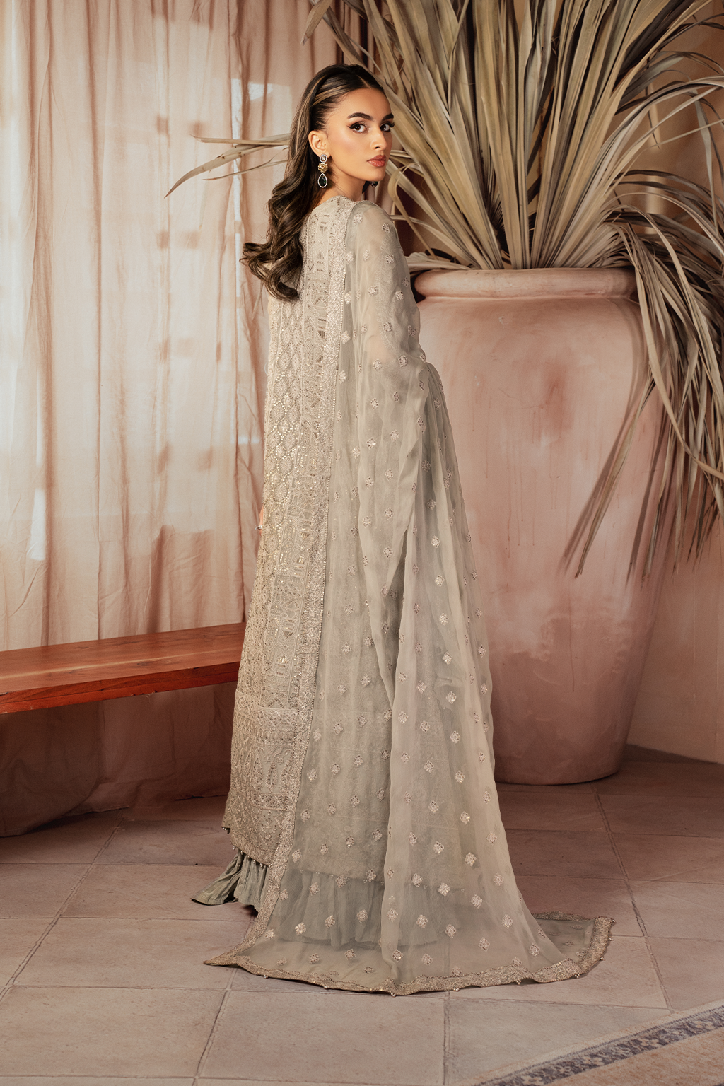 Iznik | Chiffonkari Formals | ICK-08 Embroidered Chiffon by Iznik - Designer Dress - Type: Formal - Available at Libayah - 100% Original