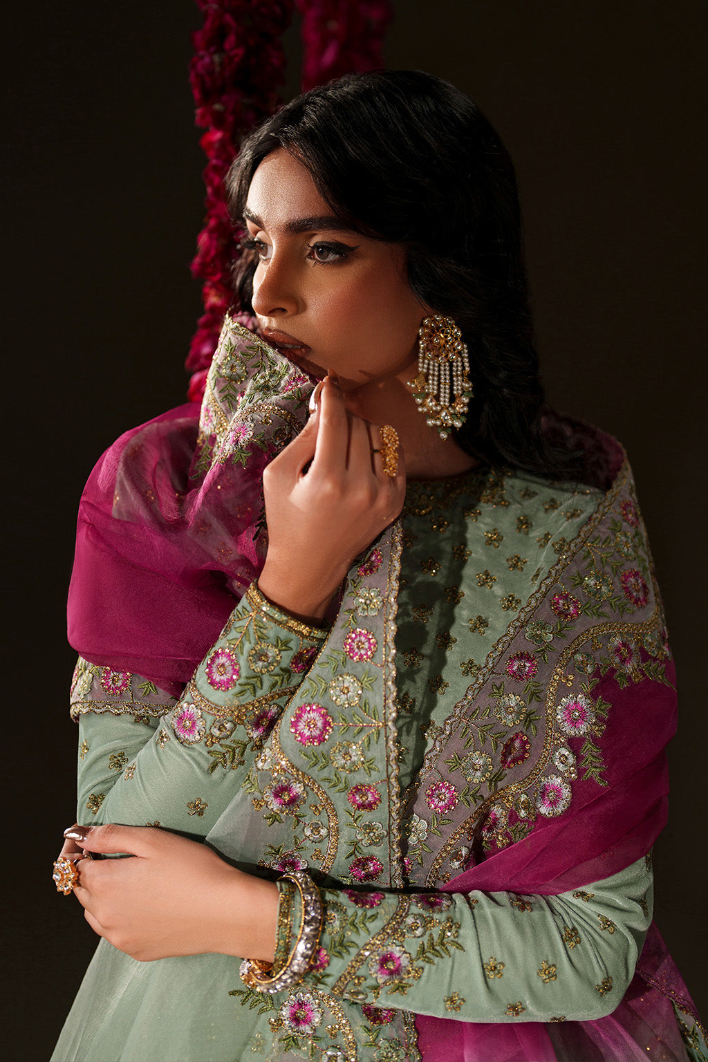 Iznik | Velvet 25 | IV-73 Embroidered Velvet by Iznik - Designer Dress - Type : Ladies Clothes - Available at Libayah - 100% Original 