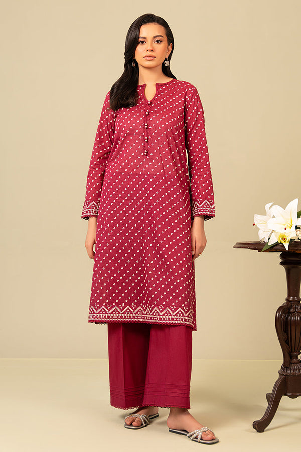 Cross Stitch | Daily Wear | CARDINAL CARMINE by Cross Stitch - Designer Dress - Type: Casuals - Available at Libayah - 100% Original