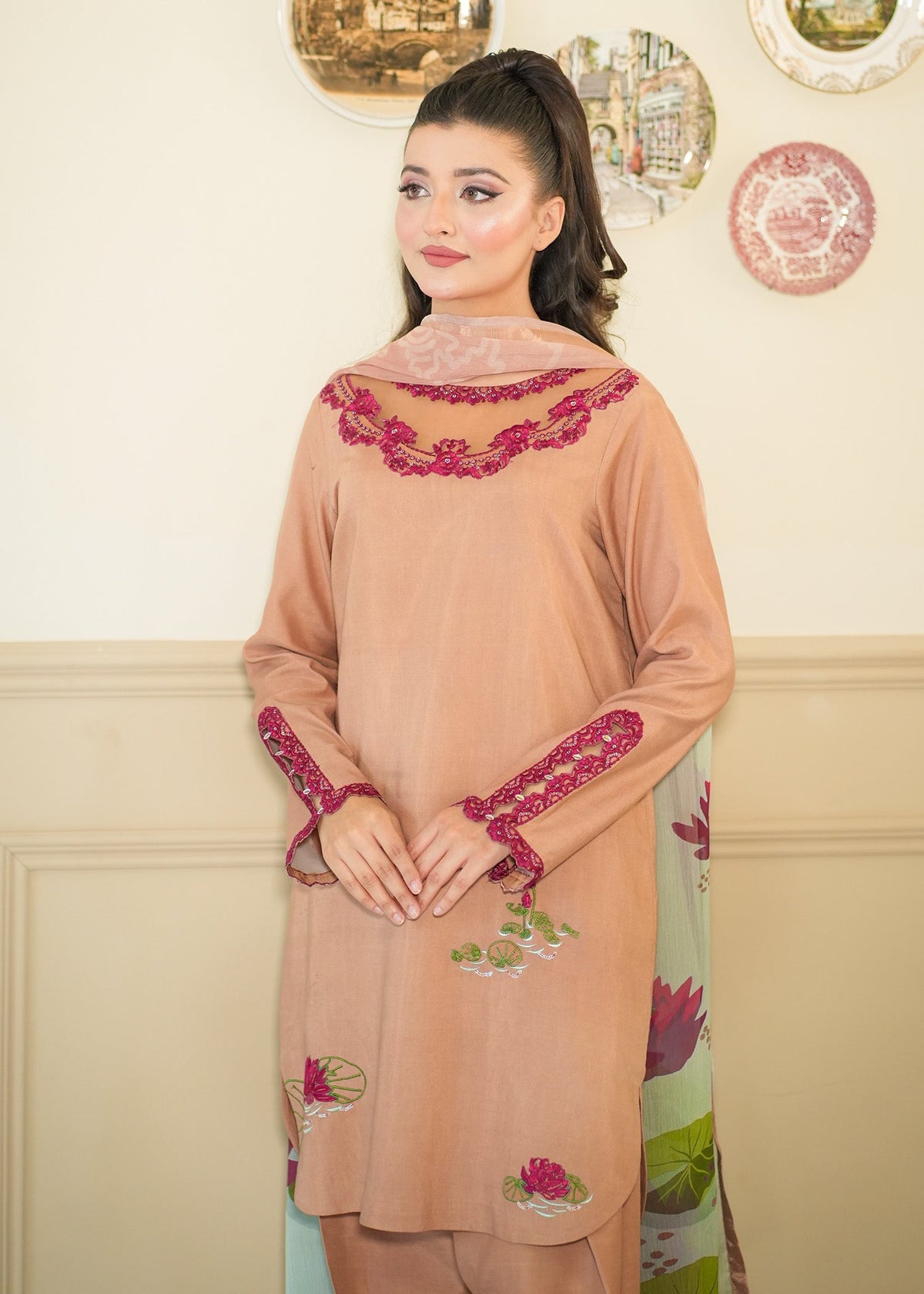 Fozia Khalid | Silk Spire | AMBER by Fozia Khalid - Designer Dress - Type: Ladies Clothes - Available at Libayah - 100% Original