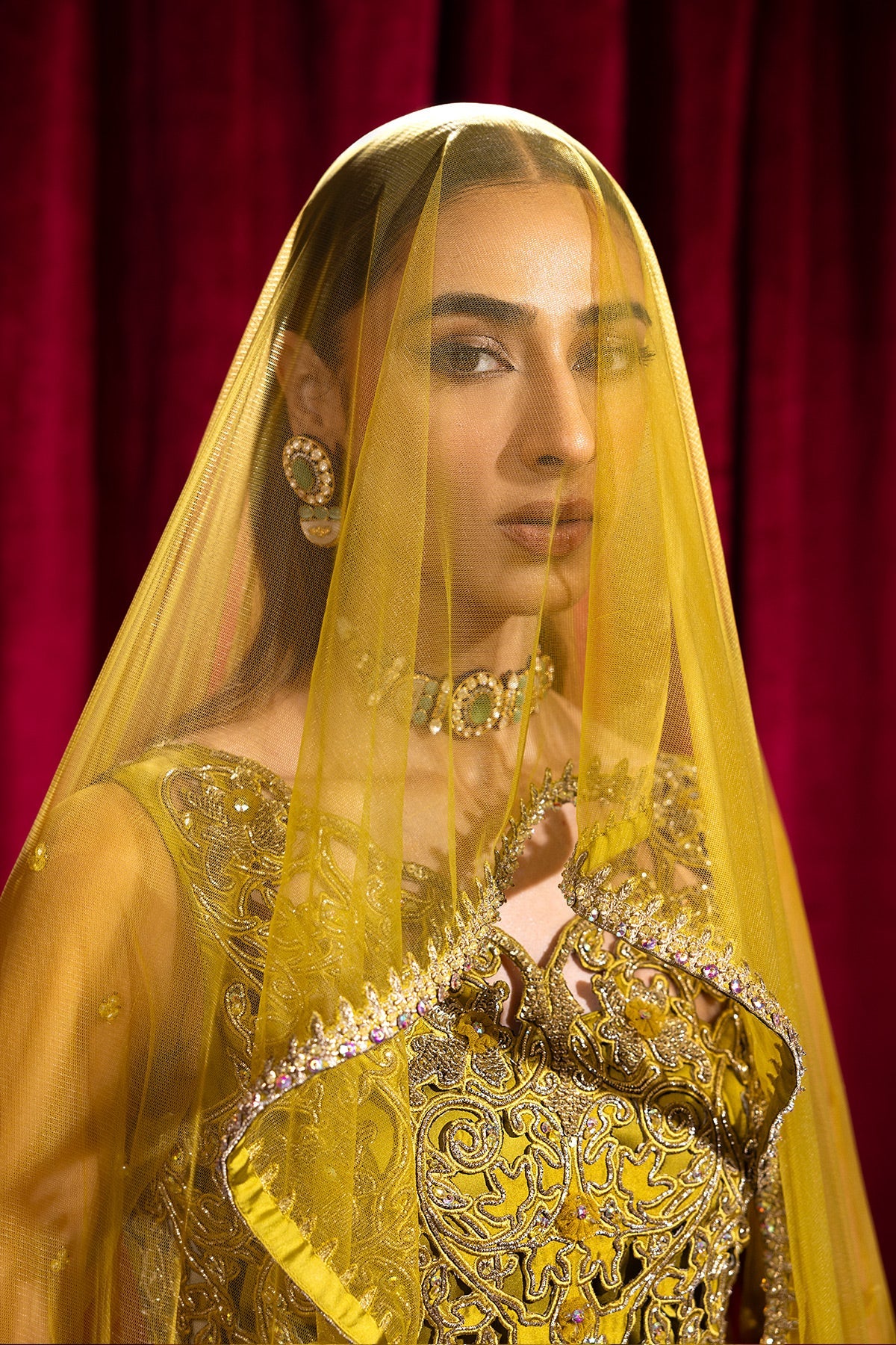 Mina Kashif | Luxury Pret | Saffron by Mina Kashif - Designer Dress - Type: Formal - Available at Libayah - 100% Original