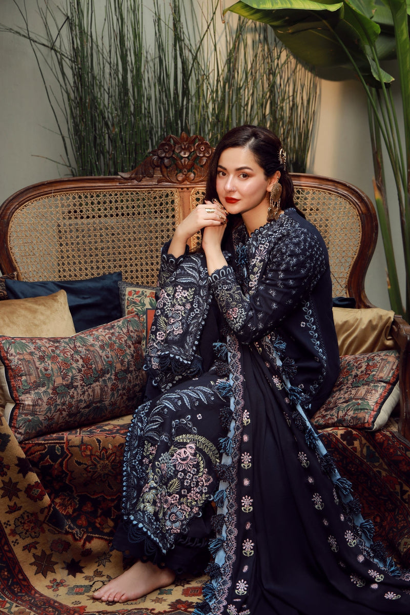 Maryam Hussain | Winter Shawl 25 | Roohi by Maryam Hussain - Designer Dress - Type : Ladies Clothes - Available at Libayah - 100% Original 