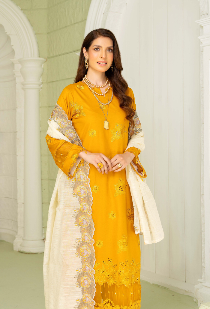 Humdum | Baad e Baharan Lawn | Baad e Baharan - D09 by HumDum - Designer Dress - Type: Ladies Clothes - Available at Libayah - 100% Original